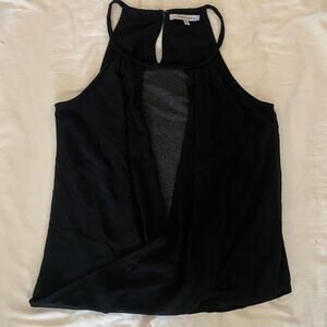 Naked zebra black tank top